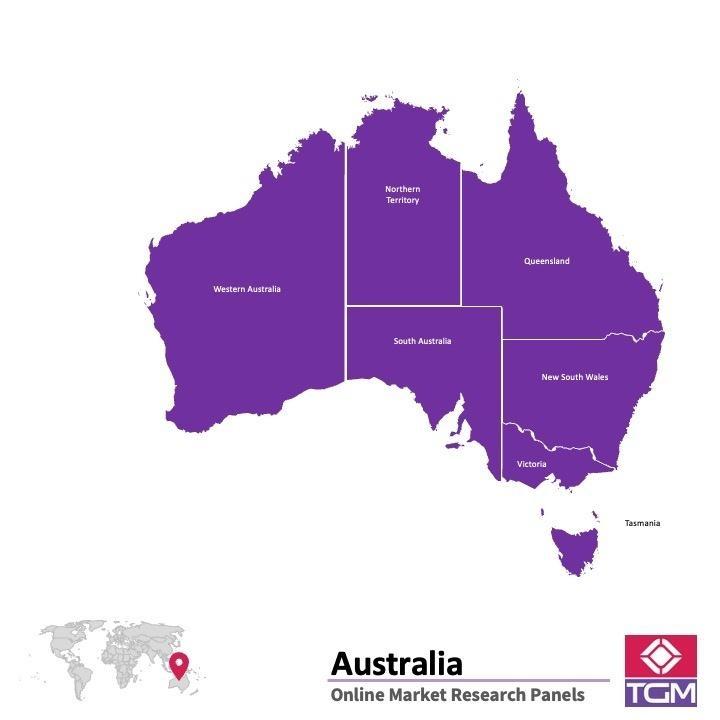 Online panel v Austrálii | Průzkum trhu v Austrálii