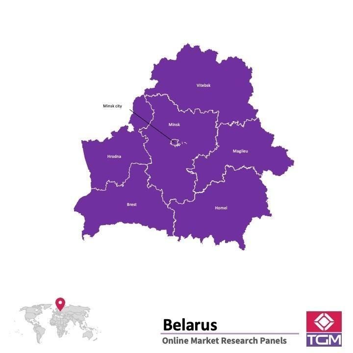 Online panel v Bělorusku |  Průzkum trhu v Bělorusku