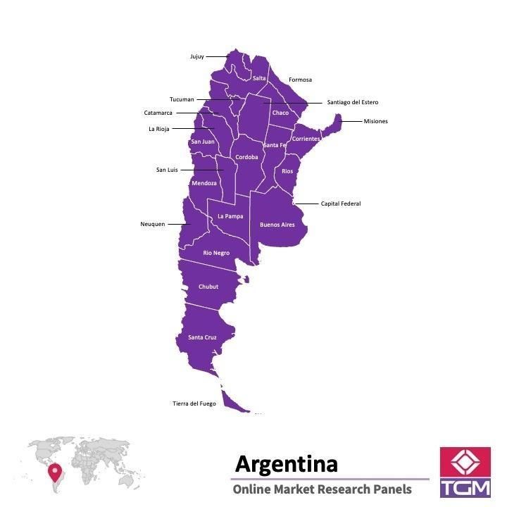 Online panel v Argentině |  Průzkum trhu v Argentině