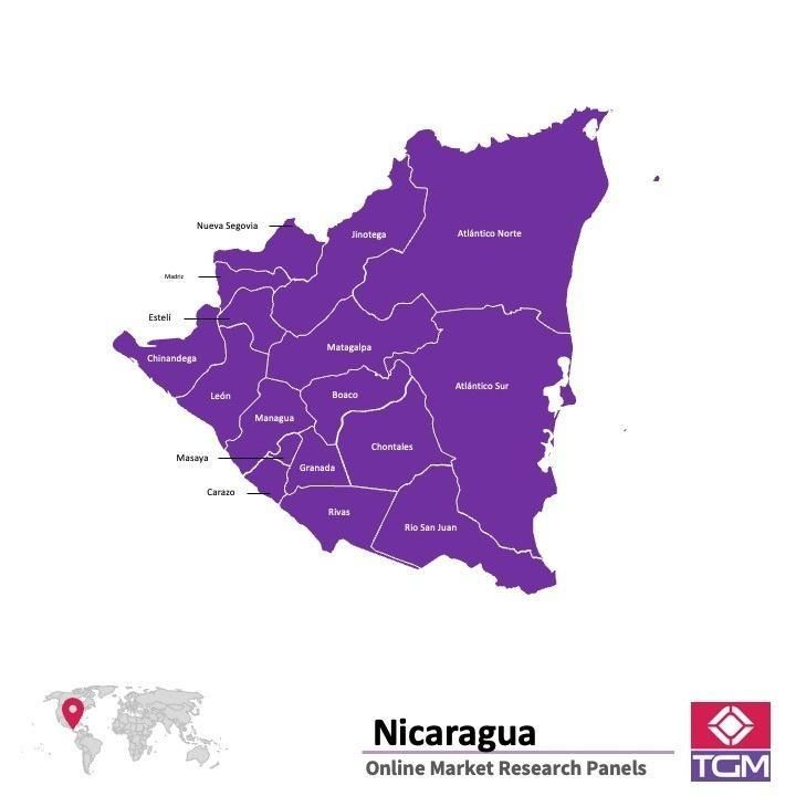 Online panel v Nikaragui |  Průzkum trhu v Nikaragui