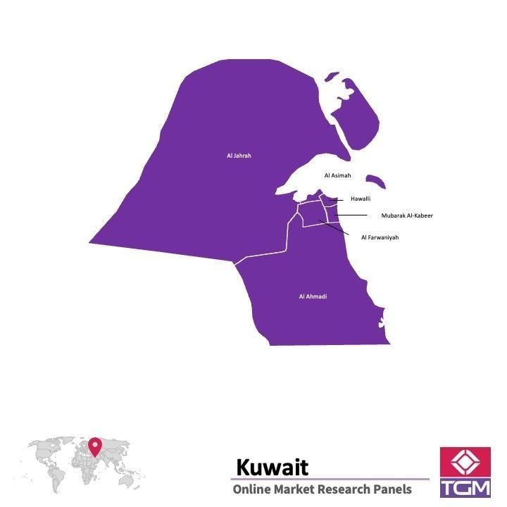 Online panel v Kuvajtu |  Průzkum trhu v Kuvajtu