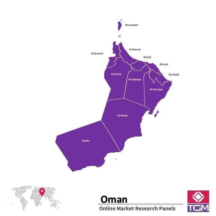 Online panel v Ománu |  Průzkum trhu v Ománu