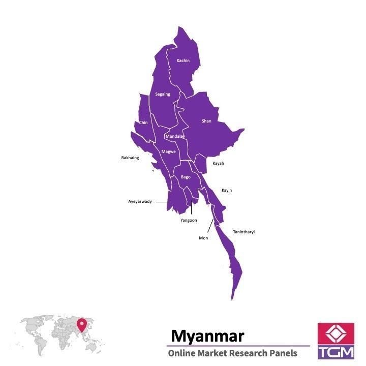 Online panel v Myanmaru |  Průzkum trhu v Myanmaru