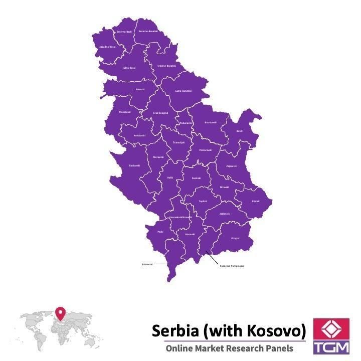 Online panel v Srbsku |  Průzkum trhu v Srbsku