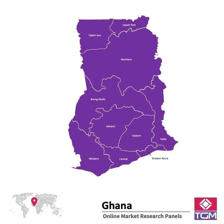 Online panel v Ghaně |  Průzkum trhu v Ghaně