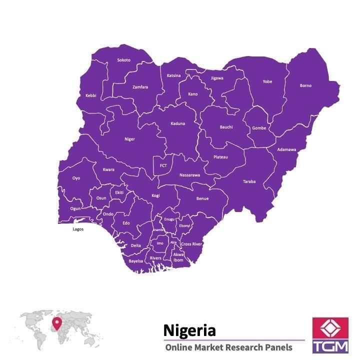 Online panel v Nigérii |  Průzkum trhu v Nigérii