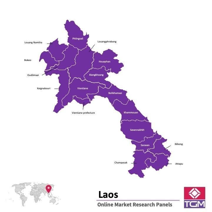 Online panel v Laosu |  Průzkum trhu v Laosu