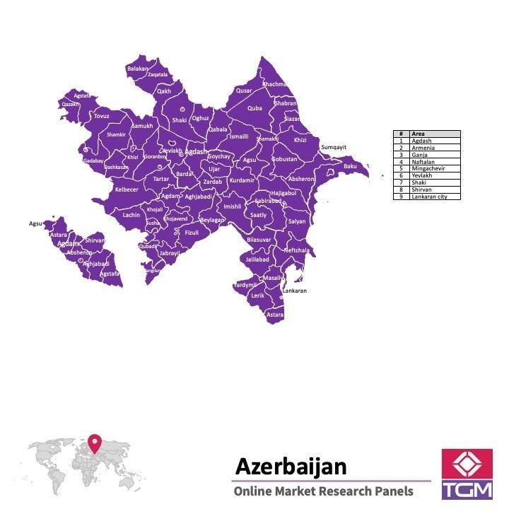 Online panel v Ázerbájdžánu |  Průzkum trhu v Ázerbájdžánu