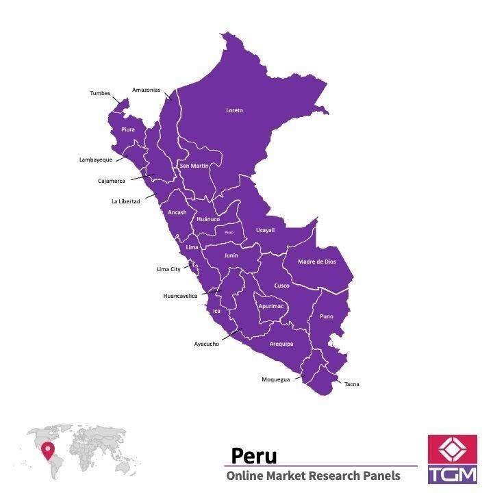 Online panel v Peru |  Průzkum trhu v Peru