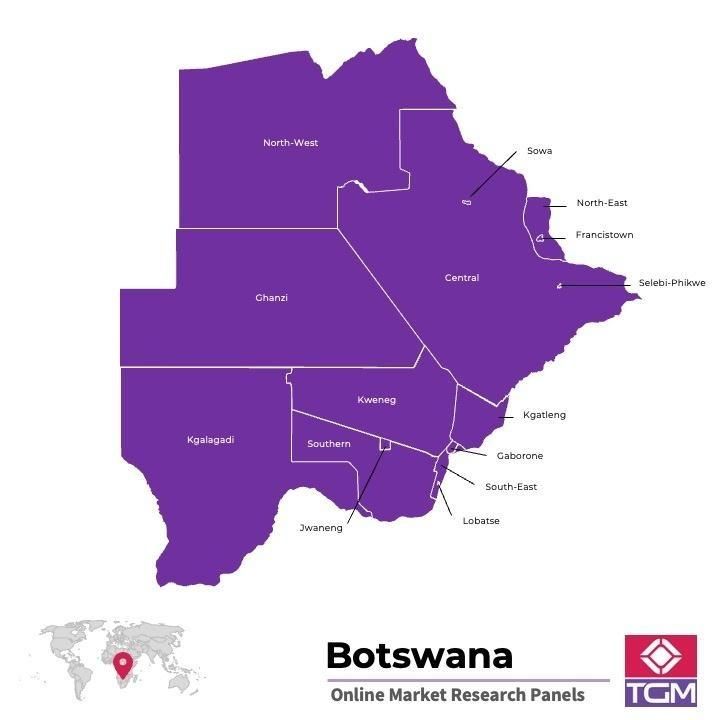 Online panel v Botswaně |  Průzkum trhu v Botswaně