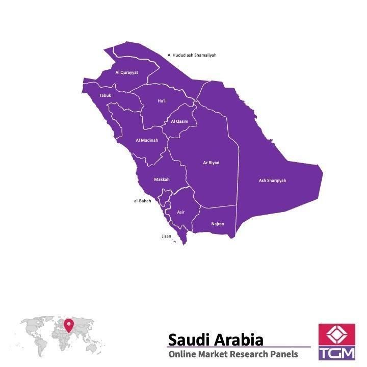 Online panel v Saúdské Arábii |  Průzkum trhu v Saúdské Arábii