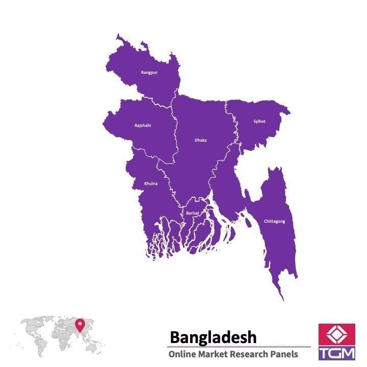 Online panel v Bangladéši |  Průzkum trhu v Bangladéši